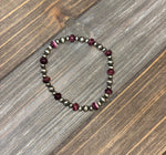 Stretchy Sterling Silver Beads with assorted colors Bracelet