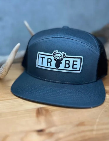 Tribe Outdoors Deer Tribe Black 7 Panel Cap