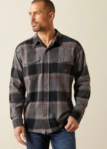 Ariat Men’s Hernandez Grey Retro Snap Shirt
