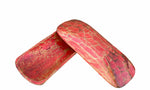 Red Large Painted Wooden Bowl