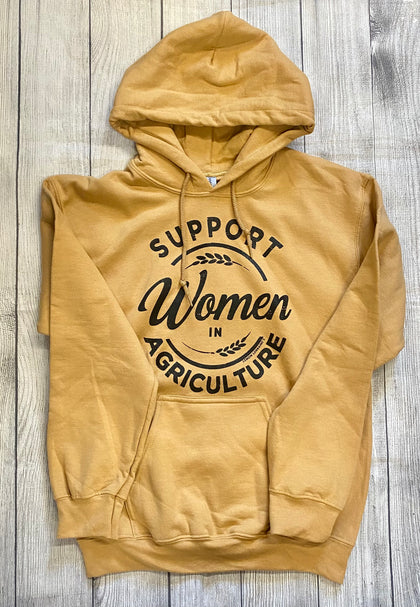 Support Women in Agriculture Old Gold Hoodie