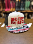 Red Dirt Tribal White & Black Cap