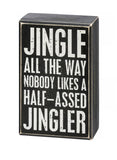 Jingle All The Way Box Sign And Sock Set