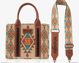 Wrangler Canvas Aztec Crossbody Bag