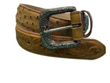 R. Watson Men’s Full Quill Ostrich Belt