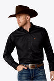 Ariat Men’s Solid Black Twill Shirt