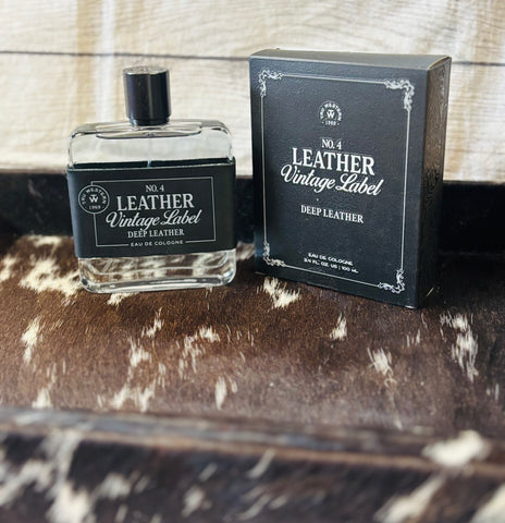 Tru Western #4 Leather Vintage Label Deep Leather Cologne