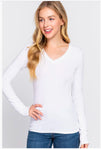 Long Sleeve V Neck