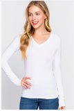 Long Sleeve V Neck