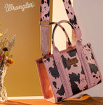 Wrangler Cow Print Concealed Carry Tote/Crossbody