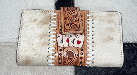 Cowhide with Cards Wallet