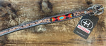 American Darling Leather Tooled & Beaded Dog Collar