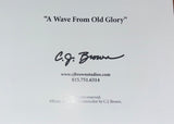 CJ Brown “A Wave From Old Glory” Notecard