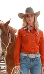 Cruel Women's Rust Boot Stitch Shirt