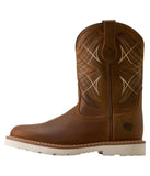 Ariat Kids' Activate 8" Round Toe Cowboy Boots - Distressed Brown
