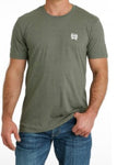 Cinch Men's Support Local Farmer Tee-Olive