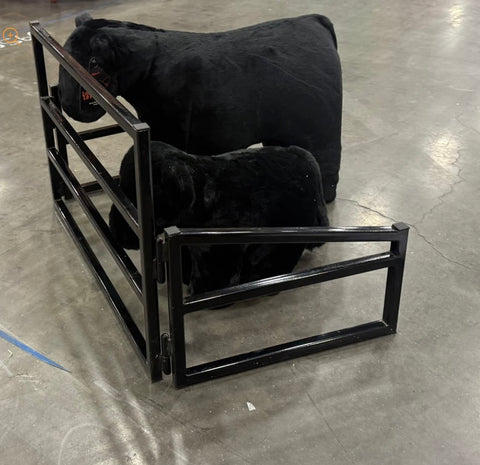 Tie Stall Set Up for Medium Plush Steers/Heifers