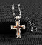 Distressed Cross Necklace