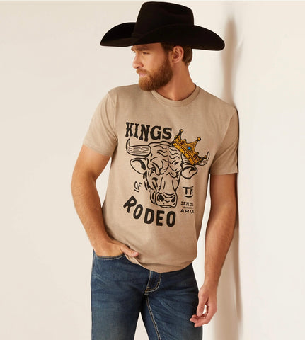 Ariat Sendero King Cow Tee - Oatmeal Heather