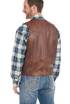 Cripple Creek Vintage Brown Nappa Lamb Leather Vest