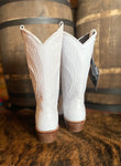 Abilene Women's White Feather Embroidered Boot