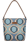 Wrangler Aztec Distressed Print Dual Sided Print Hobo Bag/Crossbody
