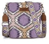 Wrangler Aztec Distressed Print Dual Sided Print Crossbody