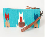 American Darling Turquoise Clutch with Shoulder Strap