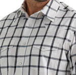 Wrangler Men’s Black & White Plaid Shirt