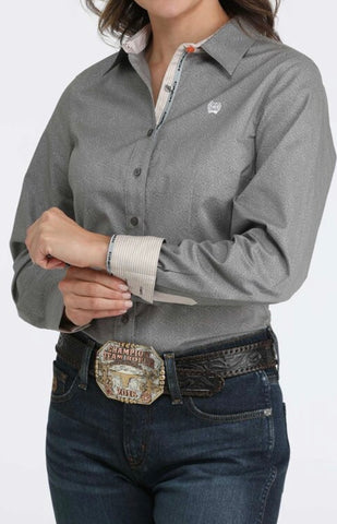 Cinch Women’s Gray Paisley Shirt