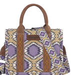 Wrangler Aztec Distressed Print Dual Sided Print -Tote/Crossbody