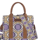 Wrangler Aztec Distressed Print Dual Sided Print -Tote/Crossbody