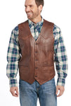 Cripple Creek Vintage Brown Nappa Lamb Leather Vest