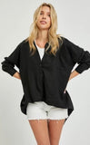 Risen Oversized Popover Linen Shirt