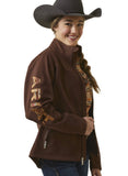 Ariat Women's Team Logo Softshell Chimayo Jacket-Chocolate