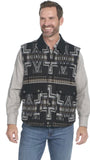 Cripple Creek Men's Two Toned Navajo Blanket Concealed Vest