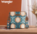 Wrangler Aztec Distressed Print Dual Sided Print Crossbody
