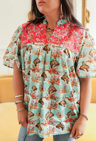 Women’s Reece Bucking Horse Top