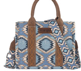 Wrangler Aztec Distressed Print Dual Sided Print -Tote/Crossbody