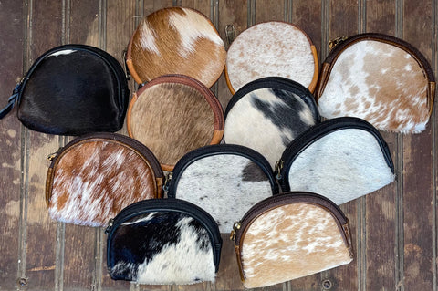 Assorted Cowhide Coin Purse