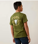 Ariat Boy's Bison Skulls Tee