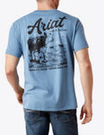 Ariat Men’s Cattle Co Blue Tee