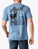 Ariat Men’s Cattle Co Blue Tee