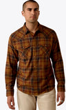 Ariat Men’s Retro Hynes Plaid Fitted Snap Shirt