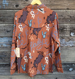 Western Howdy Print Shirt