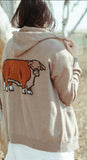 Tan Closed Knit Hereford Cardigan