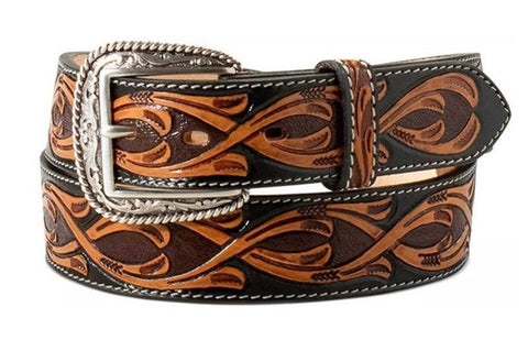 Ariat Men's Tooled Scrolled Belt