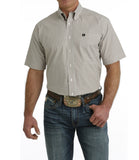 Cinch Men’s White & Khaki Plaid Shirt