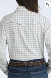 Cinch Women’s White Gingham Arenaflex Snap Shirt