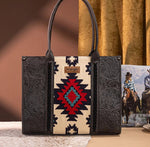Wrangler Tooled Aztec Large Tote